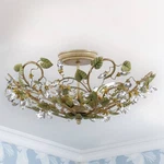 Crystorama Josie 20 1/2" Wide Floral Crystal Ceiling Light. Fixed Price $358.40.