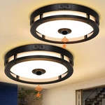 Outdoor Motion Sensor Flush Mount Ceiling Light, Led Fixtu. Fixed Price $193.99.