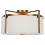 Uttermost 22283 Colfax Light 21"W Semi-flush Drum Ceiling Brass. Fixed Price $566.40.
