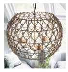 Kenroy Home 92072TN Torus 3-LIGHT Tan Pendant. Fixed Price $50.00.