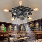 20 Inch Retro Industrial Steampunk Ceiling Fan With Light. Fixed Price $211.49.