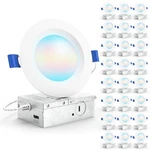 Sunco 24 Pack Inch Led Recessed Light, Ceiling Canless Lights, Baf.... Fixed Price $157.90.