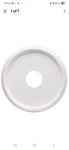 Hampton Bay 16 White Beaded Ceiling Medallion Light Fixture Base Cor. Fixed Price $13.00.