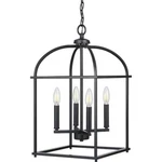 Progress Lighting Fallridge 4-LIGHT Matte Black Transitional Pendant. Fixed Price $89.99.