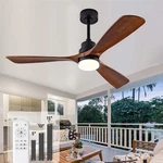 52 Inch Ceiling Fans With Lights And Remote,wood Outdoor For Pati.... Fixed Price $109.26.