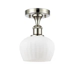 Innovations Fenton Light Semi-flush, Nickel/matte White 516-1C-PN-G91. Fixed Price $165.00.