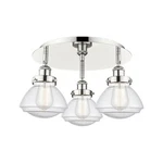 Innovations Lighting 916-3C-8-19 Olean Flush 19"W Nickel. Fixed Price $435.60.