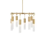 Savoy House 1-1366-8 Chelsea Light 28"W Beaded Ring Chandelier Brass. Fixed Price $1227.20.