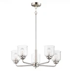 Maxim Lighting Acadia 5-LIGHT Chandelier, Satin Nickel 12266CDSN. Fixed Price $185.00.