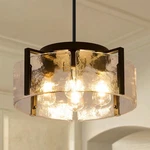 Create Ambient Lighting Any Room - 4 Black Chandelier Fixture. Fixed Price $209.99.