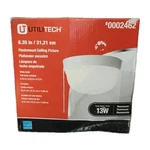 Utilitech 8.35" In. Flush Mount Ceiling Fixture 13W #0002462 New Box MXL-205. Fixed Price $19.63.