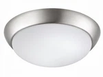 Project Source 11 Led Flush Mount Ceiling Light Brushed Nickel Open Box. Fixed Price $44.99.