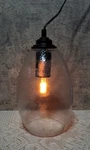 Glass Pendant Light Plug-in Or Hardwire Textured Clear Hobby Lobby Intertek New. Fixed Price $41.80.