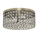 Elegant Designs FM1003-ABS Elipse Crystal 12" Modern 2-LIGHT Round Flush Mount. Fixed Price $81.89.