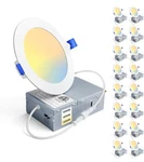 Ensenior 16 Pack 4 Inch Ultrathin Led 3CCT Recessed Ceiling Light W Junction Box. Fixed Price $94.60.