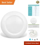 6 Inch Led Low Profile Recessed & Surface Mount Disk Light, Round, 15W, 900 L.... Fixed Price $21.49.