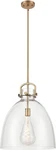 Innovations Lighting Newton Bell Brushed Brass Pendant 410-1SL-G412-16CL. Fixed Price $449.99.