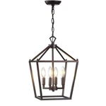 Jonathan Y Pagoda 12 In. 4-BULB Black Lantern Metal Led Pendant. Fixed Price $43.65.