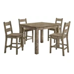 Coaster Cardova 5-PIECE Wood Counter Height Dining Table Set Vineyard Oak. Fixed Price $856.87.