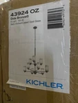 Kichler 43924 Bronze Joelson 32"W 9-LIGHT Shaded Chandelier. Fixed Price $464.99.