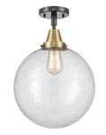 Innovations Lighting 447-1C-15-12 Beacon Semi-flush 12"W Black. Fixed Price $220.00.