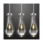 Raindrop Pendant Lights Kitchen Island Set Of 3 Teardrop Chrome Hanging Light.... Fixed Price $329.83.