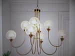 Lnc Lunary 36.6 In. Modern Chandelier Brass 8-LIGHT Candlestick Tiered. Fixed Price $349.95.