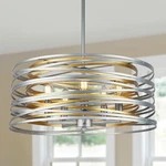 19.7'' Gold & Silver 5-LIGHT Modern Farmhouse Chandelier For Dining Hallway. Fixed Price $254.99.