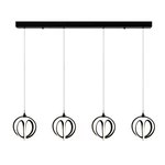 Artcraft Lighting AC6734 Rose 42"W Linear Chandelier - Black. Fixed Price $433.44.