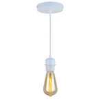 Industrial Mini Pendant Kit, E26 Vintage Style White Cord Hanging Light.... Fixed Price $23.66.