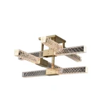 Allegri 034940-FR001 Apollo 8 Light 25"W Led Semi-flush Ceiling Brushed. Fixed Price $2055.00.