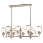 Livex Lawrenceville Light Linear Chandelier Brushed Nickel 40028-91. Fixed Price $1739.96.