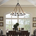 Modway Encircle Rope Steel Metal 12-LIGHT Pendant Round Chandelier In Brown. Fixed Price $411.23.