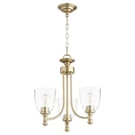 Quorum International 6122-3-2 Rossington Light 18"W Chandelier Aged Brass /. Fixed Price $224.00.