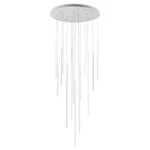 Kuzco Chute 16 Head Led Multi Pendant, White/white Acrylic Diffuser MP14932-WH. Fixed Price $2374.00.