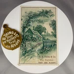 Antique Thing Pocket Mirror Fob And Trade Card Troy Albany Shoe Hustlers. Fixed Price $79.50.