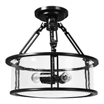 Semi Flush Mount Ceiling 3-LIGHT Industrial Bubble Glass Pendant Lamp. Fixed Price $69.99.