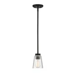 Savoy House Calhoun 1-LIGHT Mini-pendant, Matte Black 7-1026-1-89. Fixed Price $136.00.