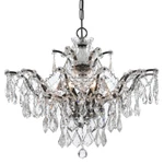 Crystorama Chandelier The Filmore Cut Crystals 6 Light 27"X20" Bronze. Fixed Price $525.00.