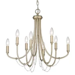 Golden Lighting Kamila 8 Chandelier White. Fixed Price $74.99.