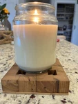 Antique Oak Candle Stand/trivet Made From 80+ Year Old Dining Table. Fixed Price $22.00.