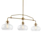 Kira Home Harlow 38" Modern Industrial Farmhouse/schoolhouse 3-LIGHT Island. Fixed Price $119.96.