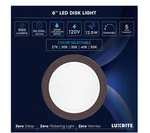 New Luxrite LR23872 Disk Light Bronze Finish Cct Selectable 6" Free Us Shipping. Fixed Price $14.17.