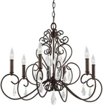 Murray Feiss Angelette 6 - Light Chandelier In Bonnieaux Bronze. Fixed Price $699.00.