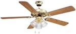 New Boston Harbor CF-78043 52" Brass Oak Walnut 3S Ceiling Fan Blade Light. Fixed Price $102.99.