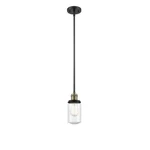 Innovations Dover Light Stem Mini Pendant, Bk Brass/seedy 201S-BAB-G314. Fixed Price $226.60.