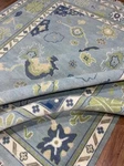 Oushak Light Grey Contemporary Hand-knotted Rugs & Carpets For Living Area.. Fixed Price $1070.96.