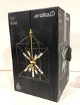 Artika Clyde 9-LIGHT Aged Brass+black Pendant Fixture (open). Fixed Price $79.99.
