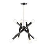 Livex Stafford Light 24" Black Chrome Chandelier Ceiling 45584-46. Fixed Price $222.97.