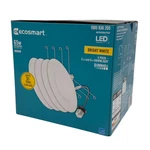Ecosmart Retrofit 6 In. Matte- Bright White Integrated Led Recessed Baffle Trim. Fixed Price $49.95.